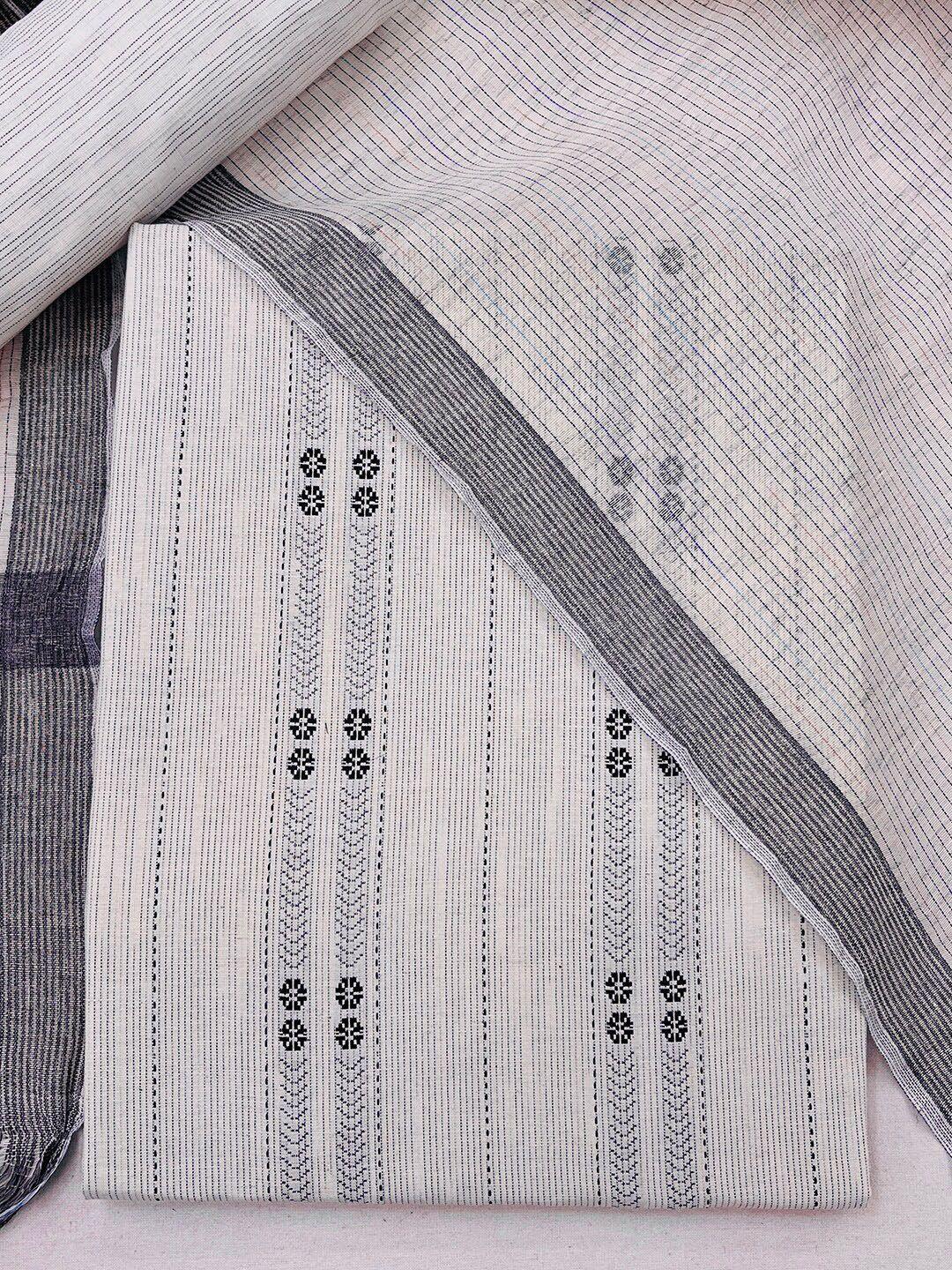 kvsfab-off-white-&-grey-cotton-unstitched-dress-material