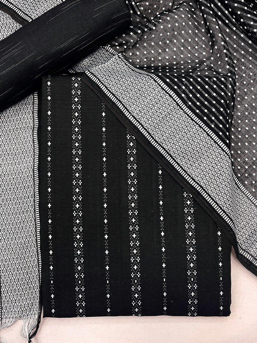 kvsfab-black-&-silver-toned-unstitched-dress-material
