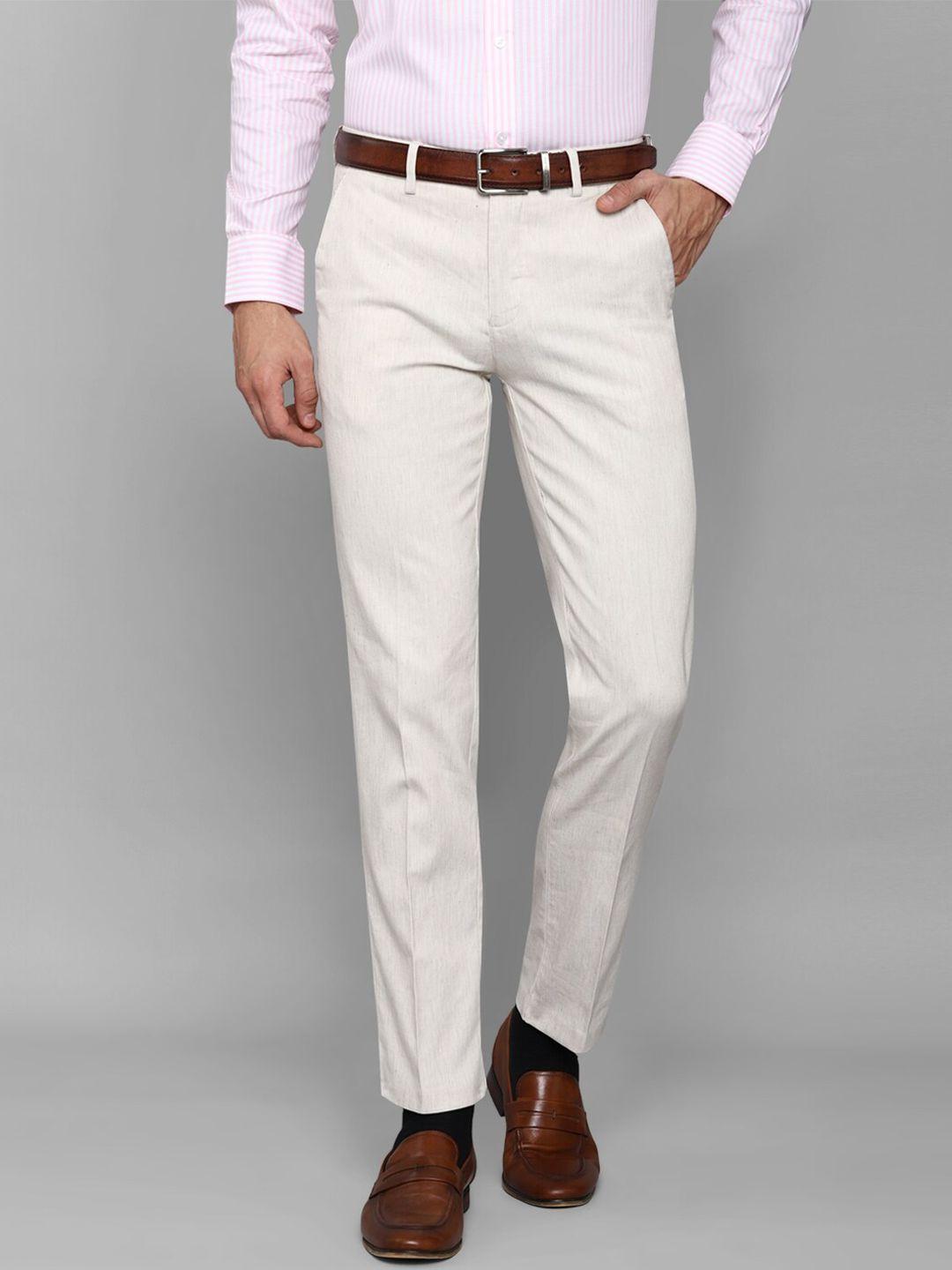 louis-philippe-men-off-white-slim-fit-trousers