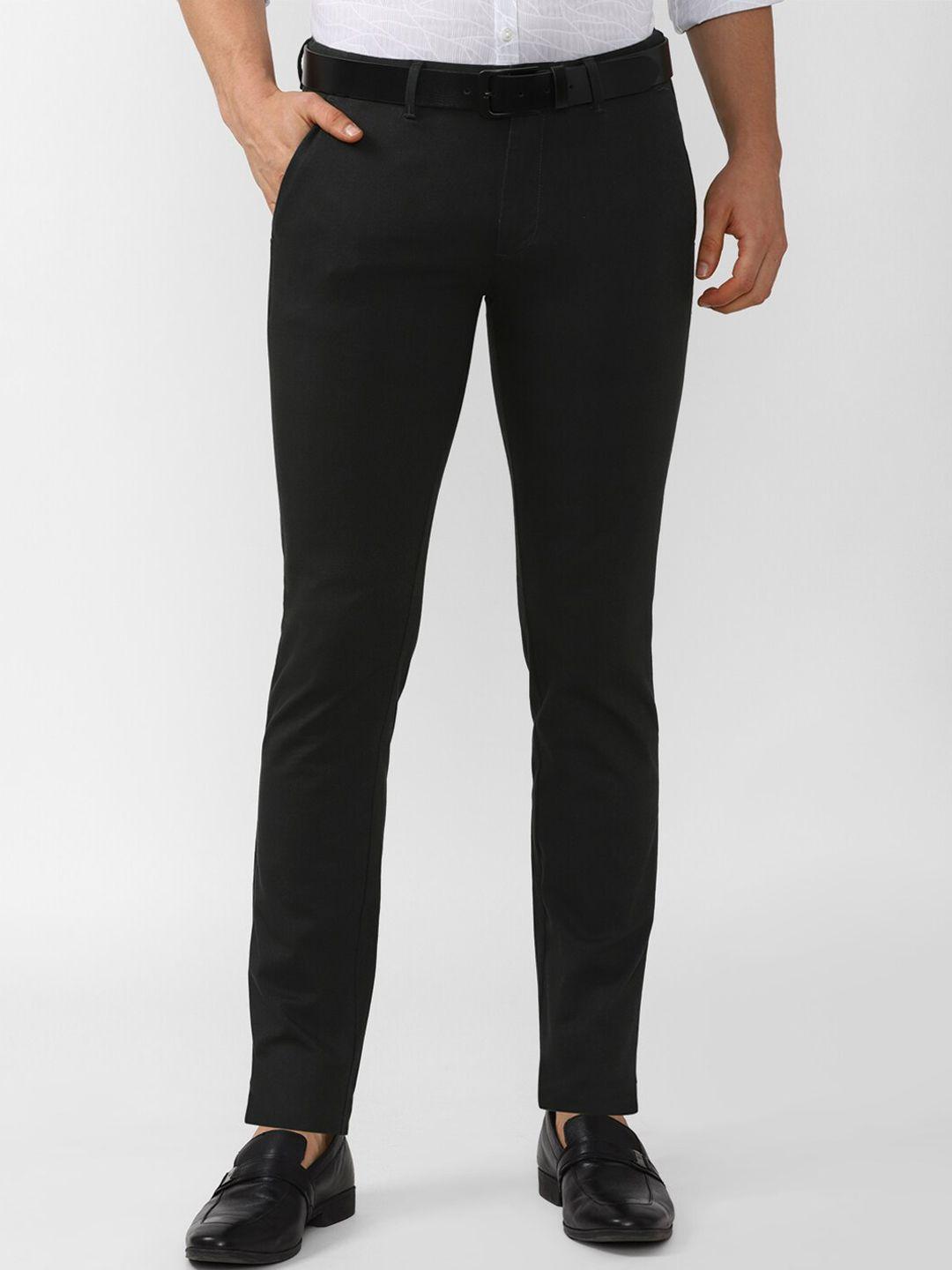 v-dot-men-black-solid-cotton-slim-fit-trousers