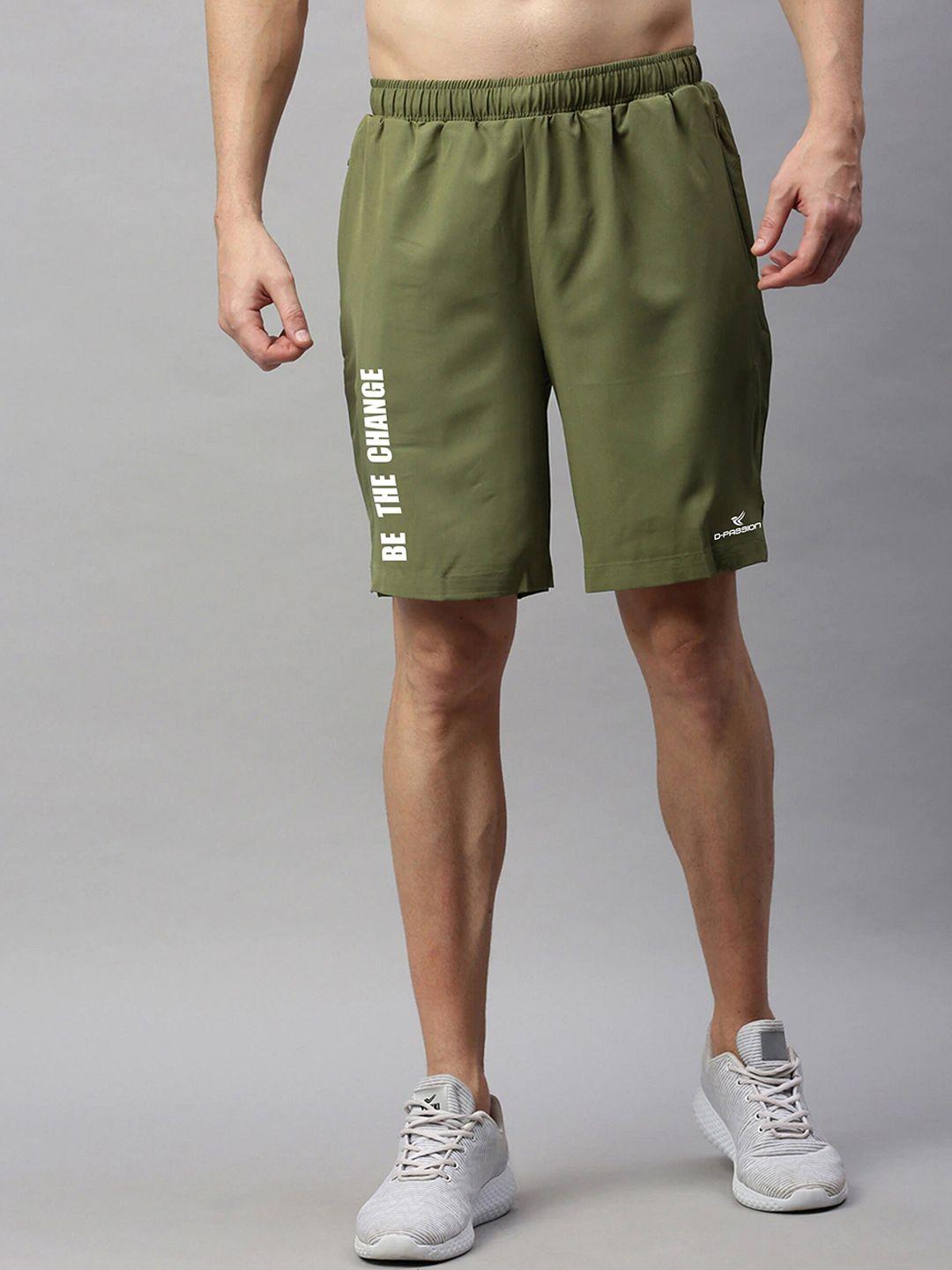 dpassion-men-olive-green-running-sports-shorts