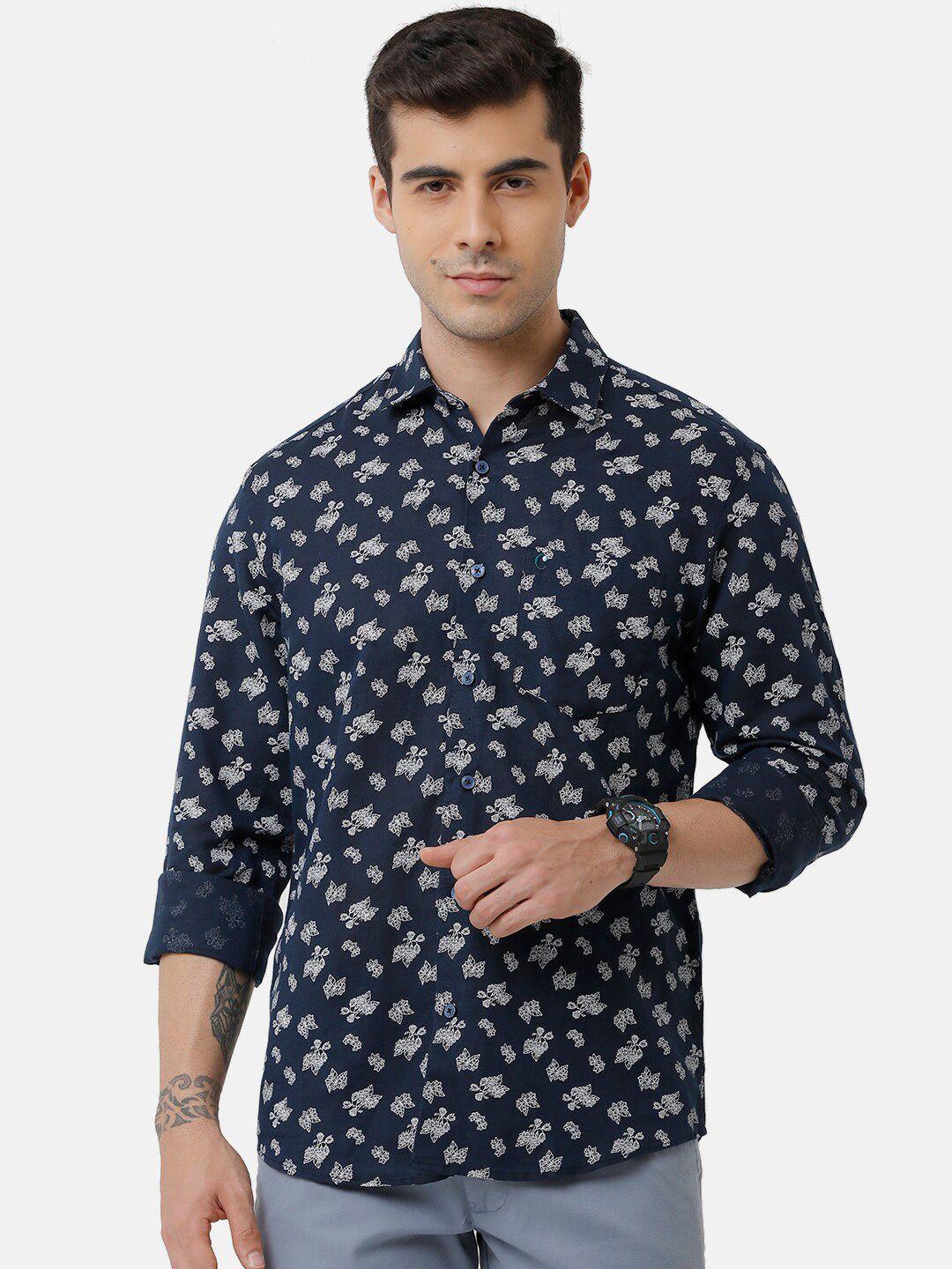 cavallo-by-linen-club-men-blue-floral-printed-casual-shirt