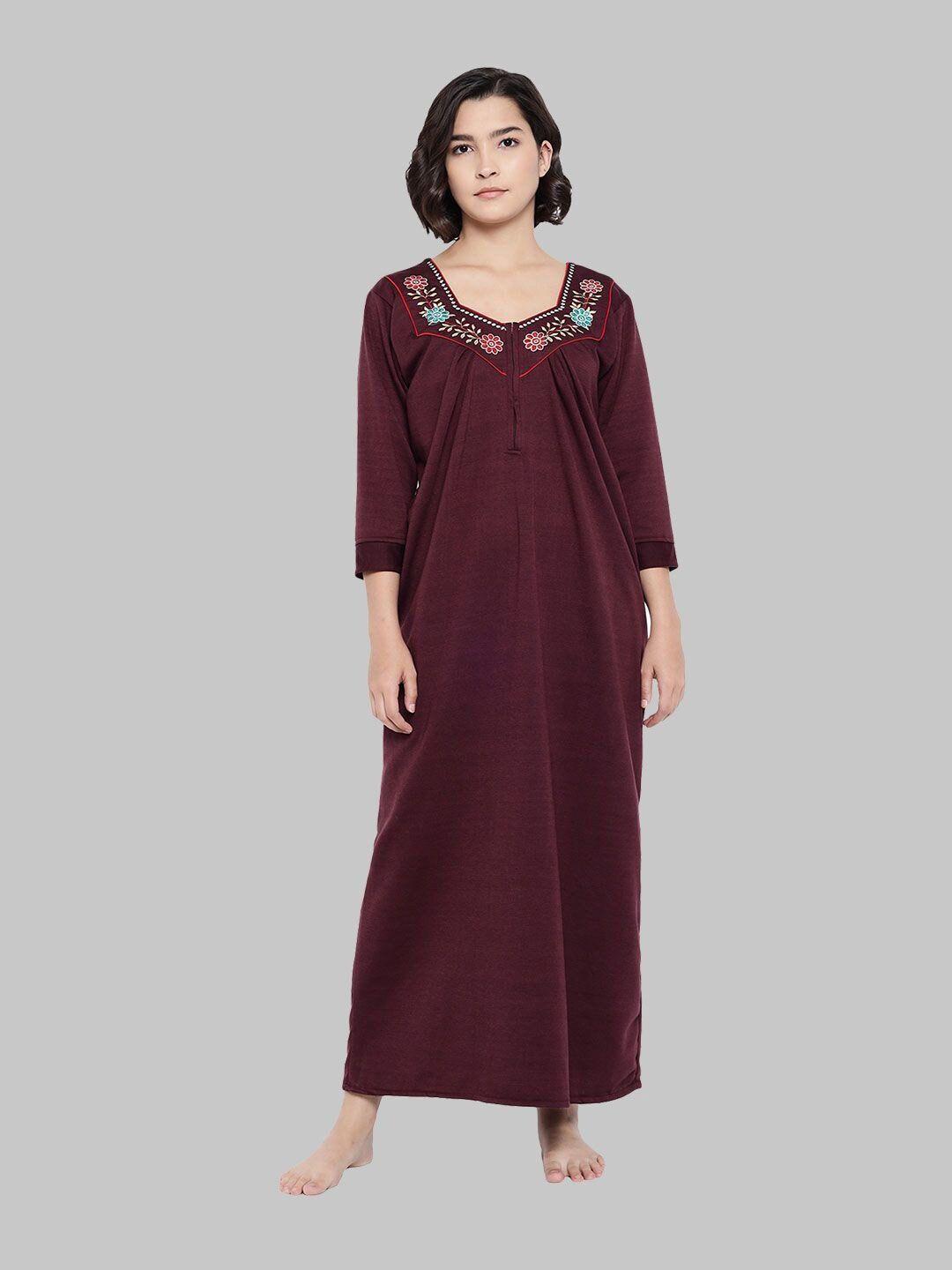 shararat-women-maroon-nightdress