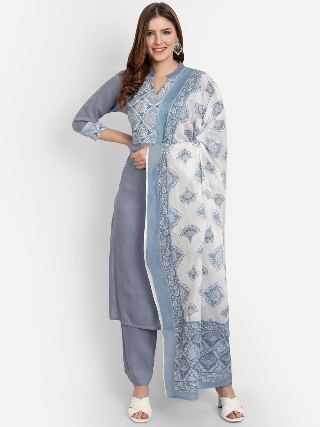 githaan-women-blue-ethnic-motifs-printed-kurta-with-palazzos-&-with-dupatta