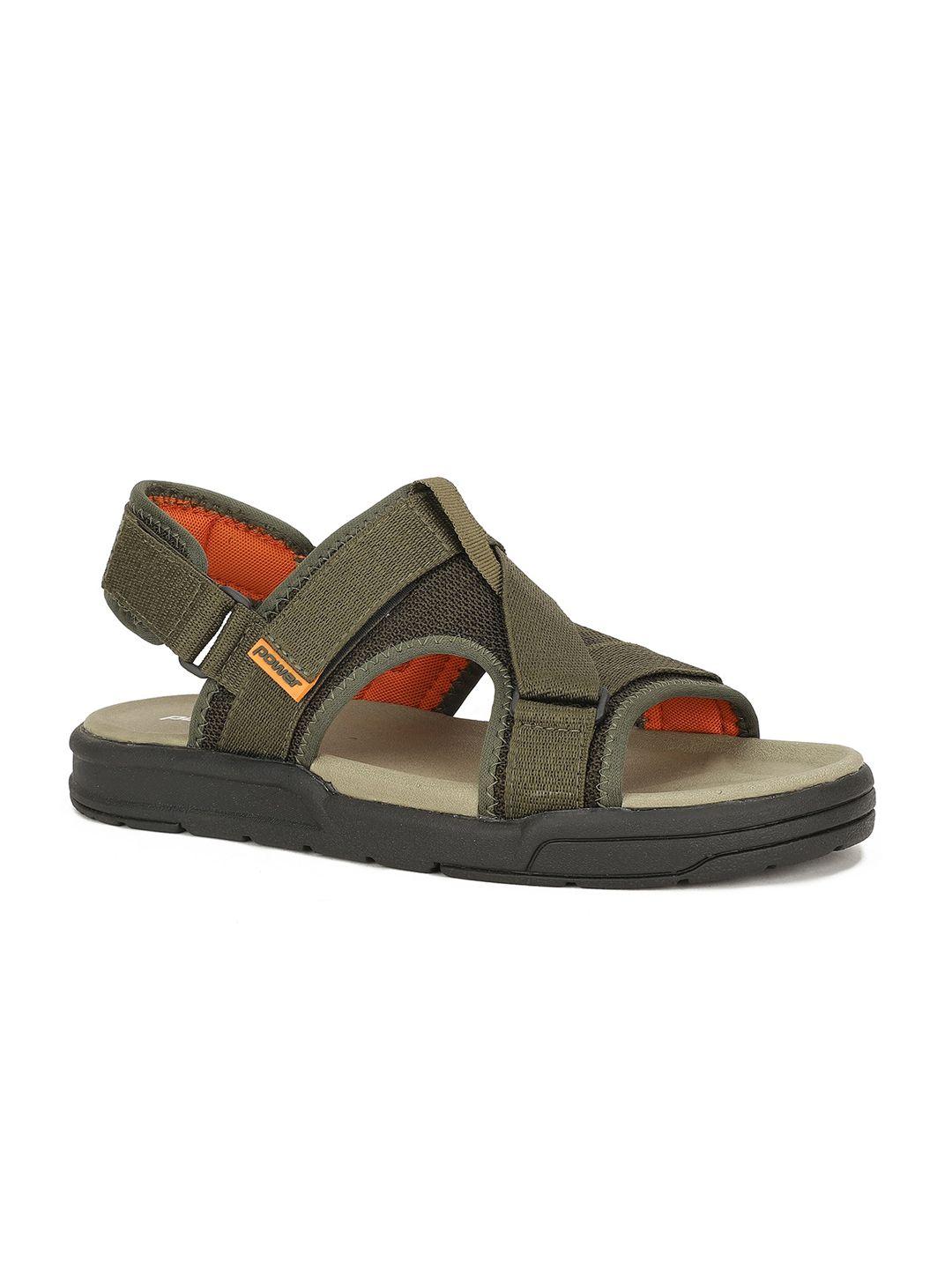 power-men-olive-green-solid-sports-sandals
