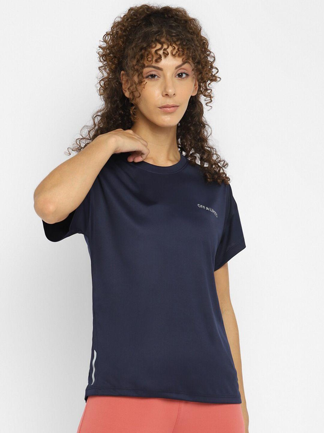 off-limits-women-blue-slim-fit-t-shirt