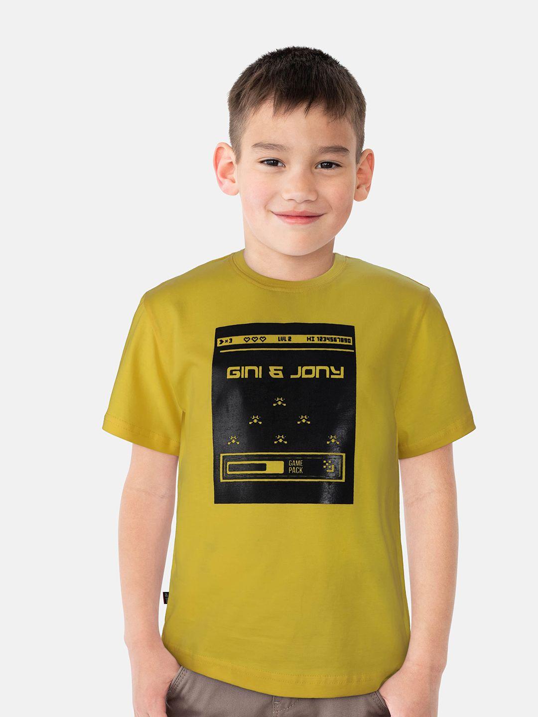 gini-and-jony-boys-yellow-printed-t-shirt