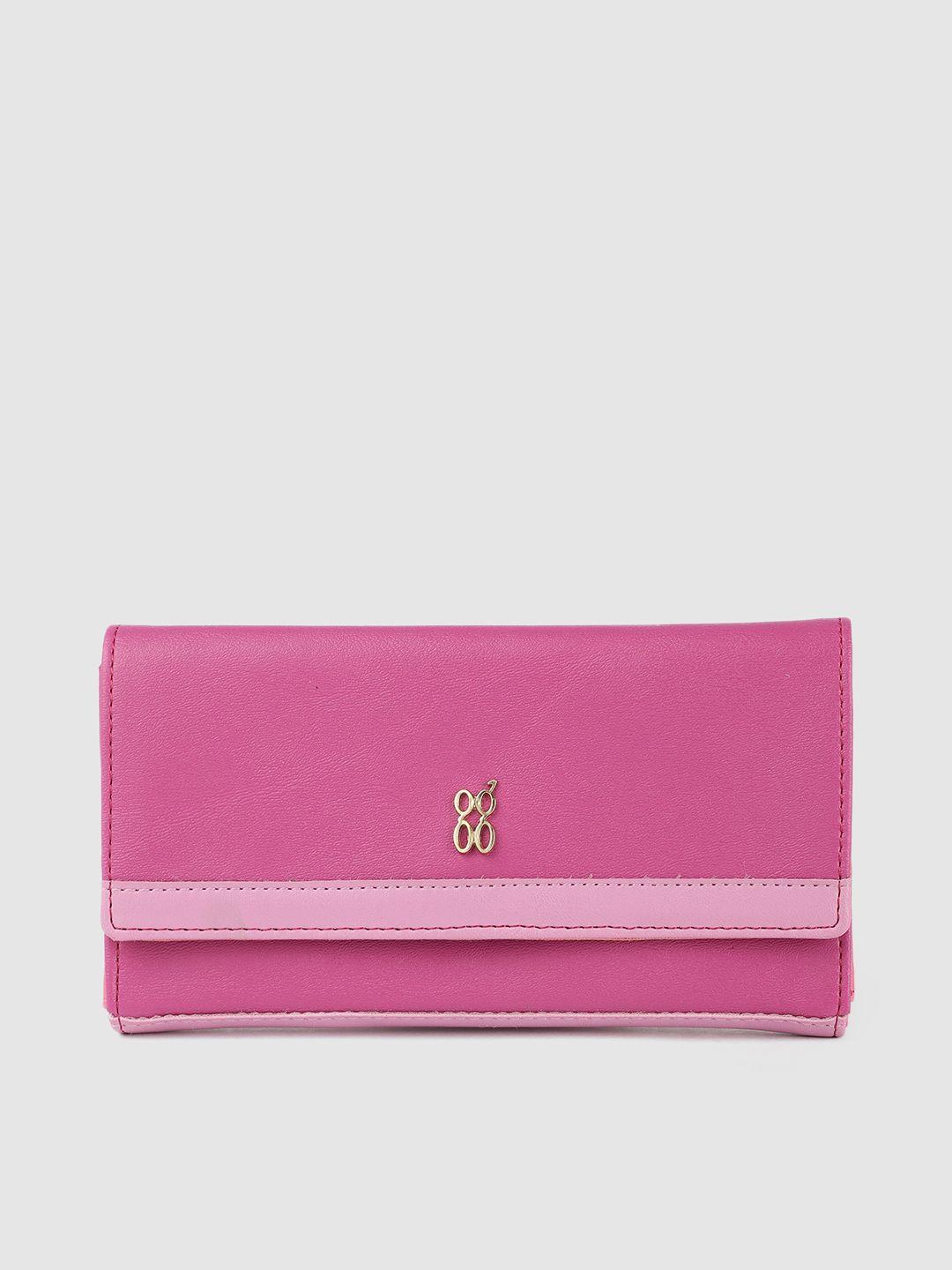 baggit-women-pink-pu-three-fold-wallet
