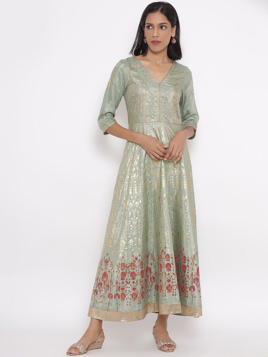 w-green-ethnic-motifs-ethnic-maxi-dress