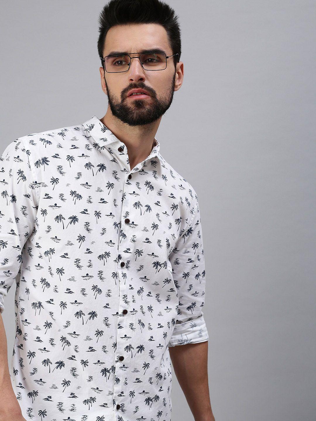 showoff-men-white-comfort-slim-fit-floral-printed-casual-shirt