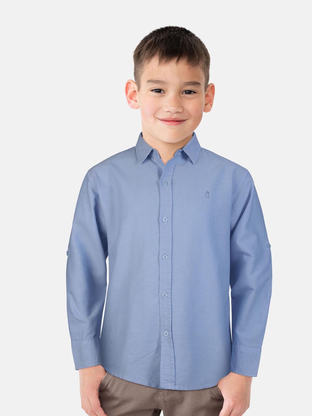 gini-and-jony-boys-blue-cotton-casual-shirt