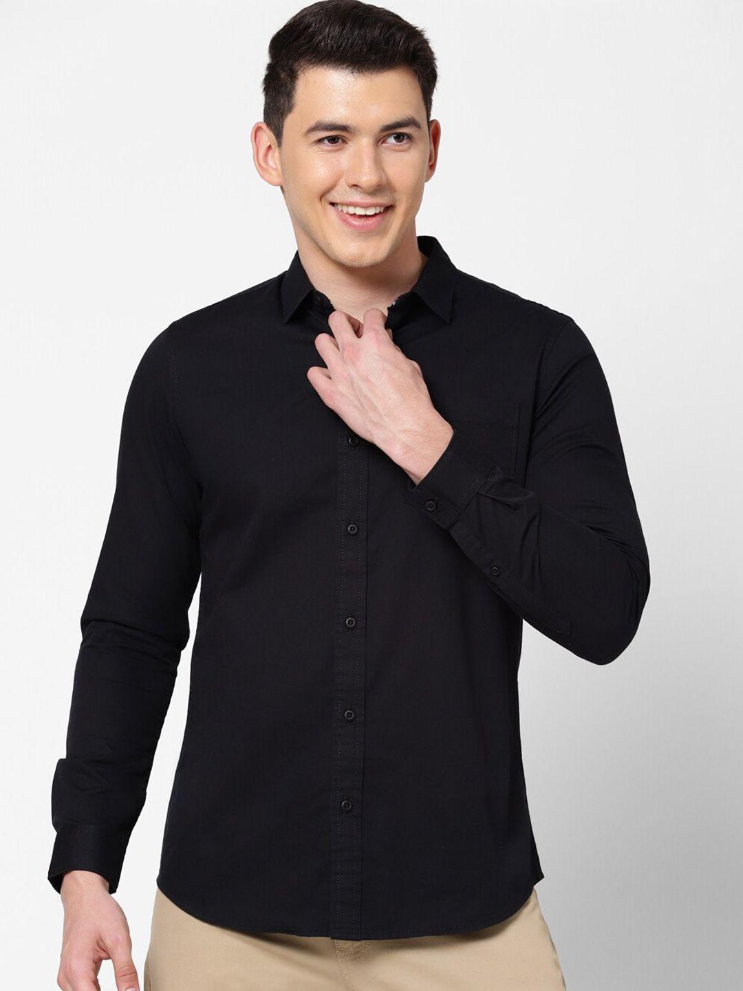lee-men-black-slim-fit-cotton-casual-shirt