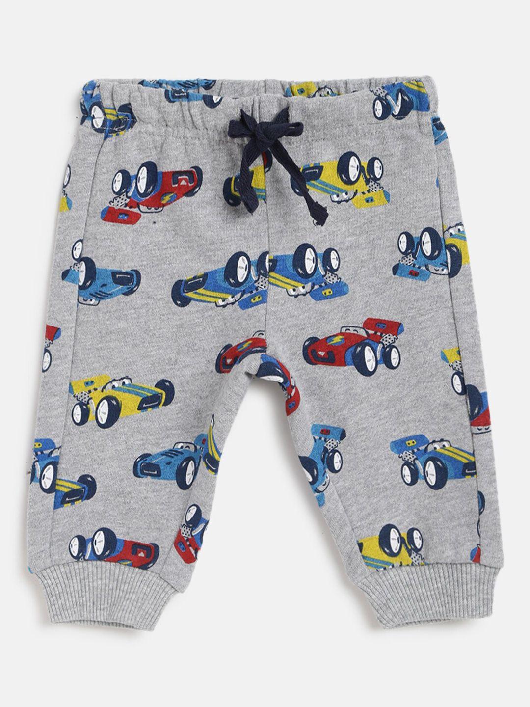 chicco-boys-grey-melange-printed-relaxed-long-trousers