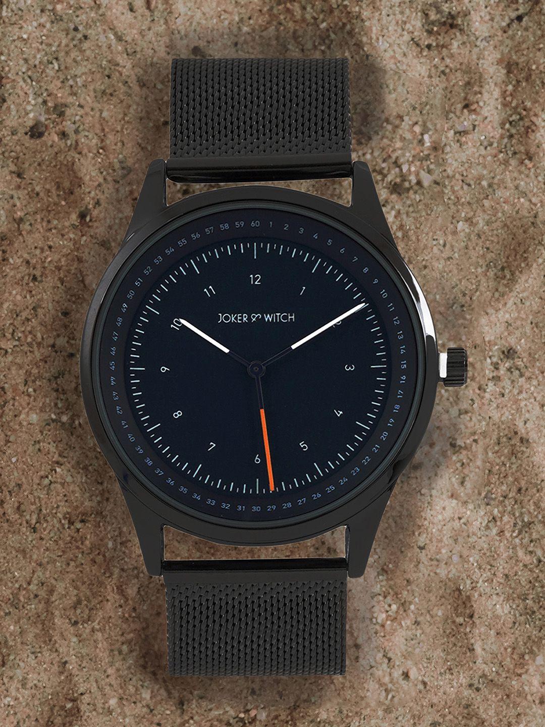 joker-&-witch-men-blue-dial-&-black-bracelet-style-straps-analogue-watch-amww468-gunmetal
