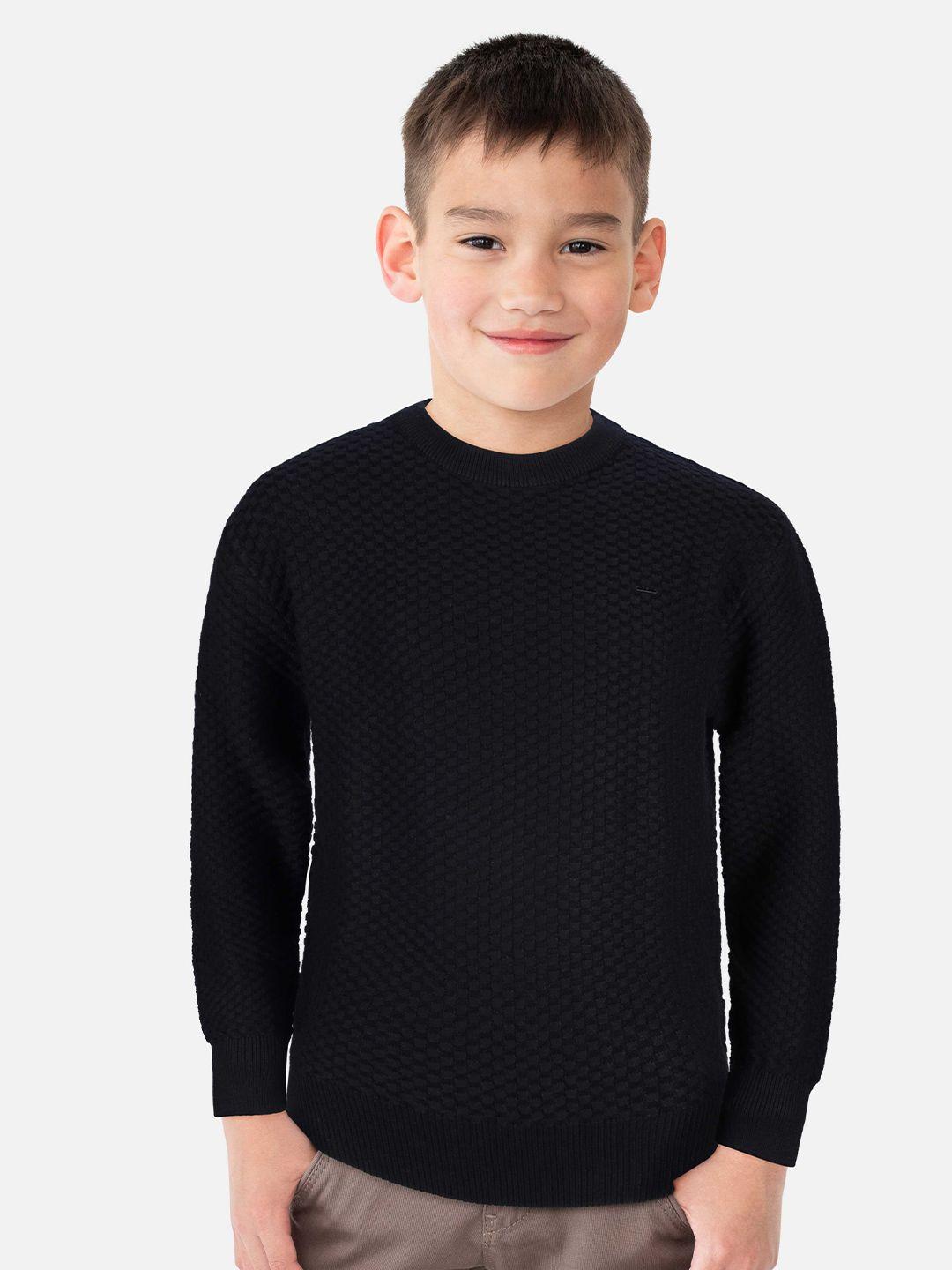 gini-and-jony-boys-black-cable-knit-full-sleeves-pullover