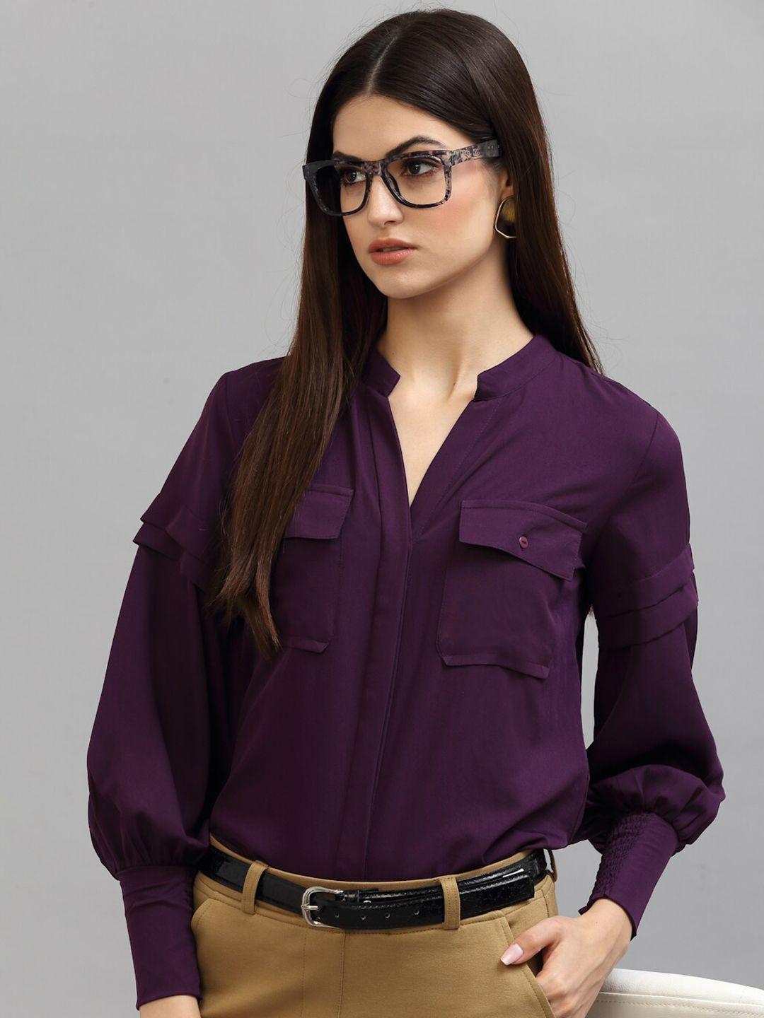 style-quotient-women-purple-formal-shirt