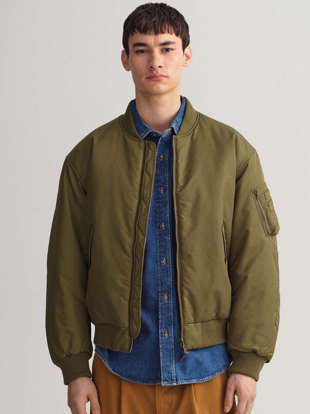gant-men-green-checked-bomber-jacket