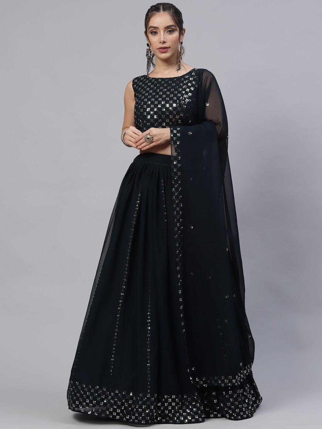 shubhkala-teal-embellished-sequinned-semi-stitched-lehenga-&-unstitched-blouse-with-dupatta