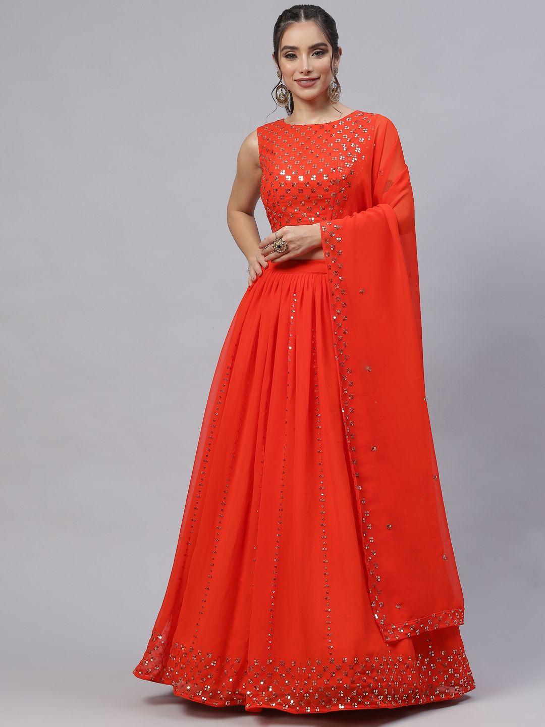 shubhkala-orange-embellished-sequinned-semi-stitched-lehenga-&-unstitched-blouse-with-dupatta