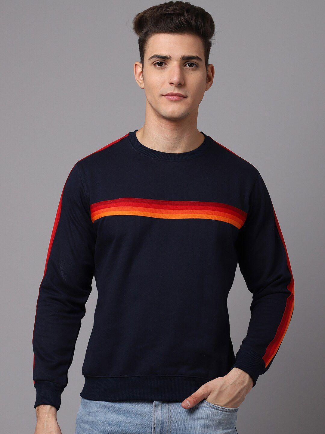 obaan-men-navy-blue-striped-sweatshirt