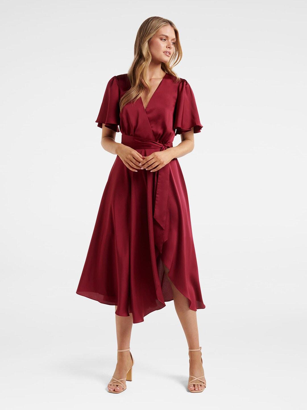 forever-new-women-maroon-satin-midi-dress