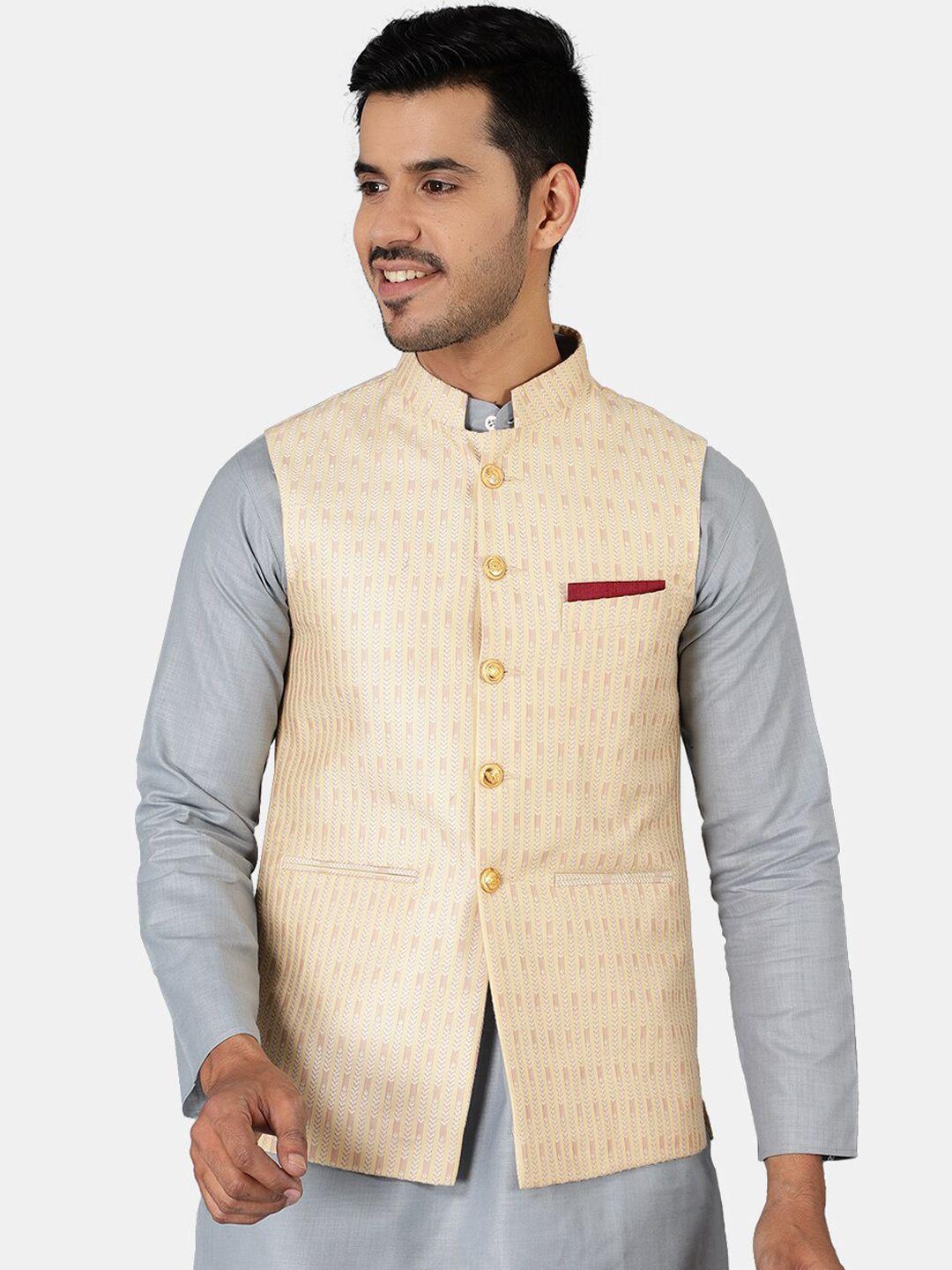 wintage-men-beige-printed-nehru-jackets