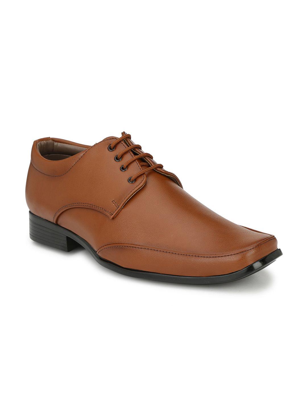 sir-corbett-men-tan-brown-solid-formal-derbys