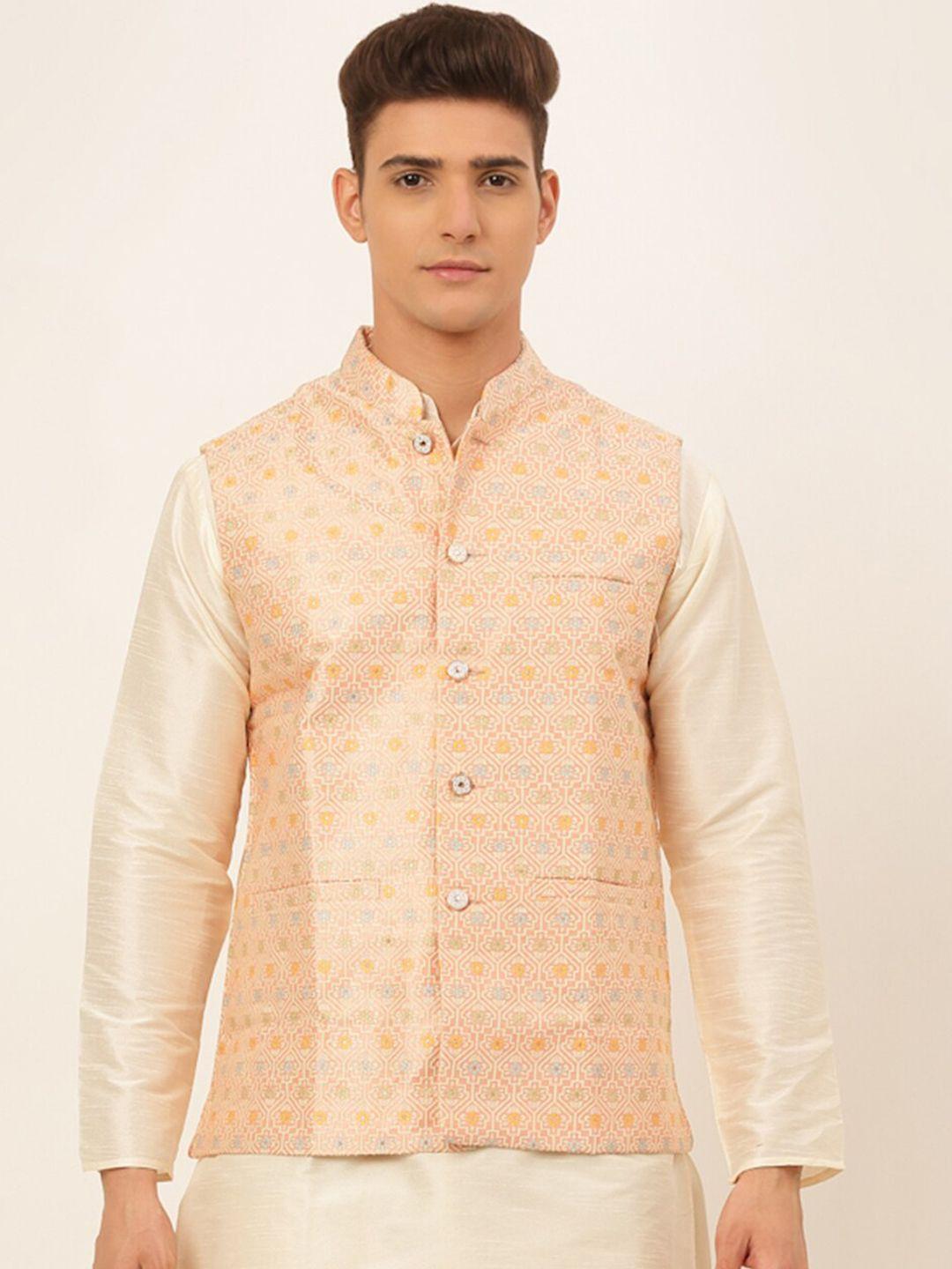 jompers-men-pink-embroidered-nehru-jacket