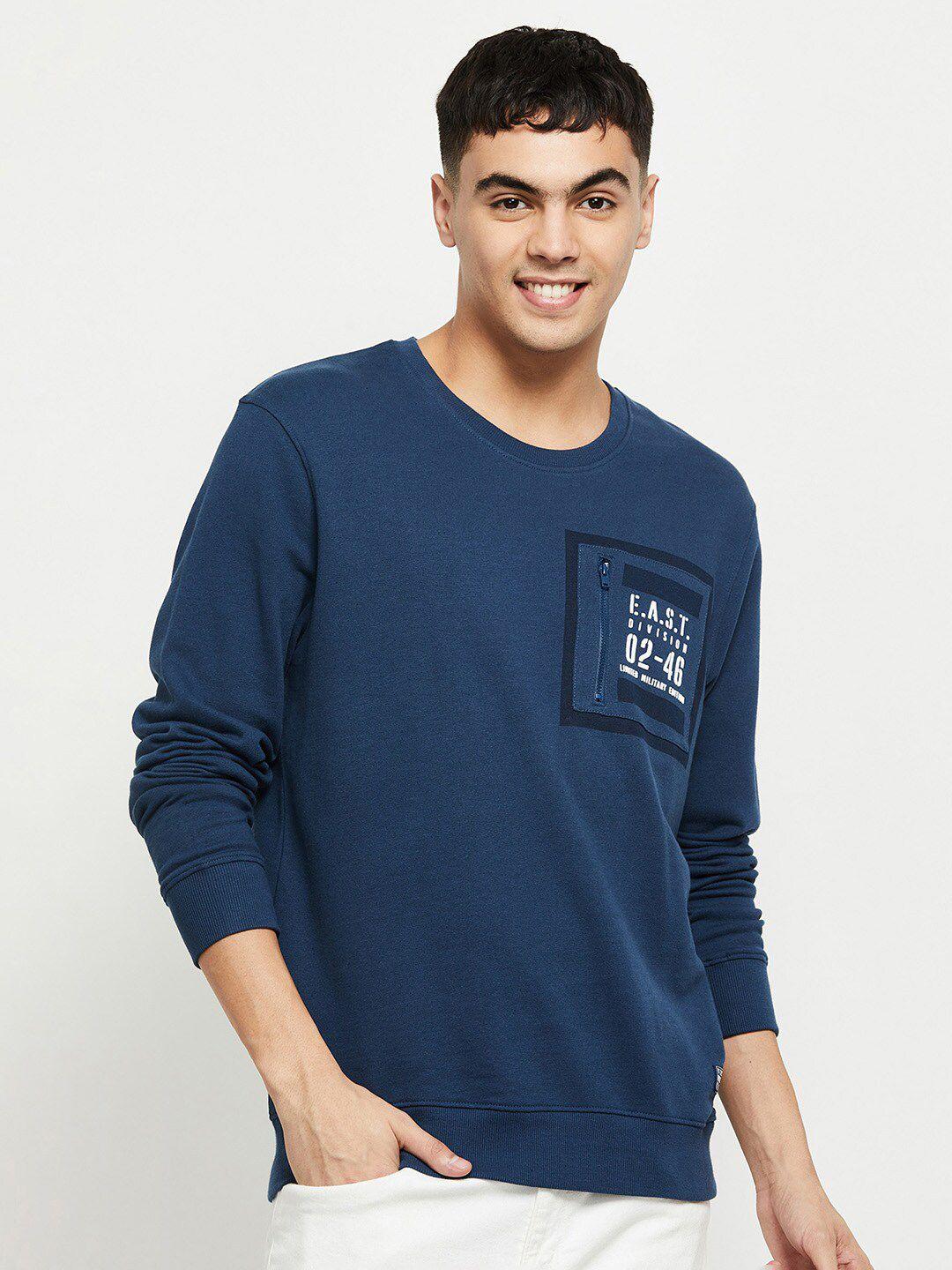 max-men-blue-casual-long-sleeves-sweatshirt