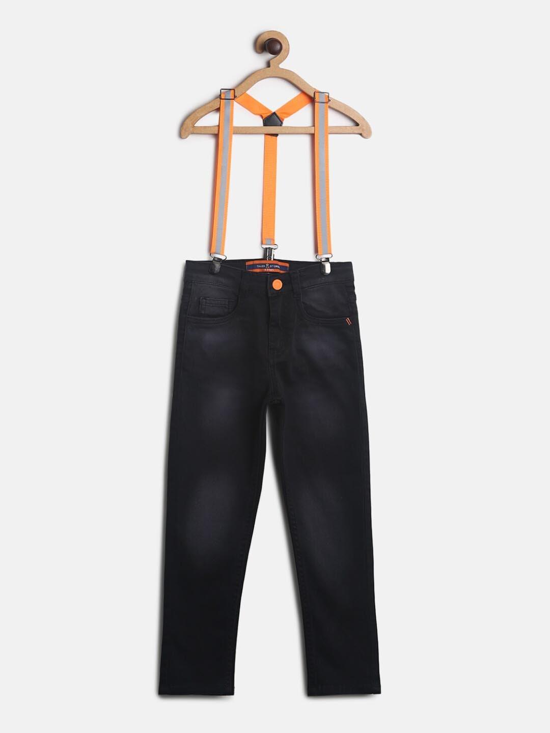 tales-&-stories-boys-black-slim-fit-light-fade-stretchable-jeans