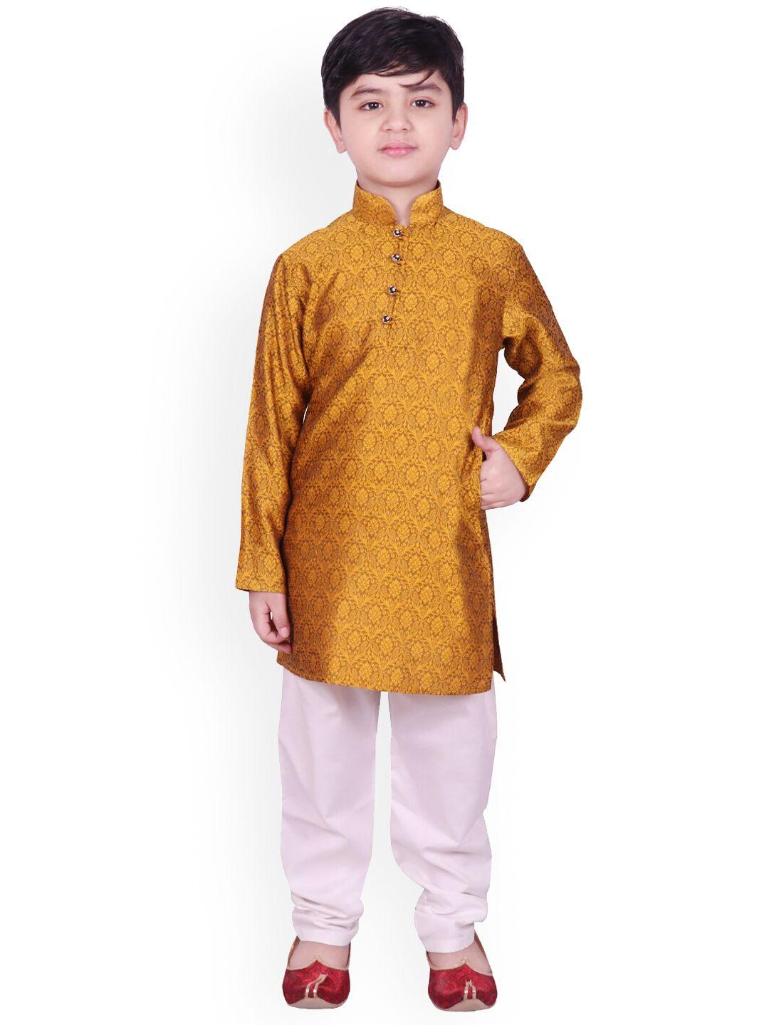 sg-yuvraj-boys-mustard-yellow-ethnic-motifs-printed-kurta-set