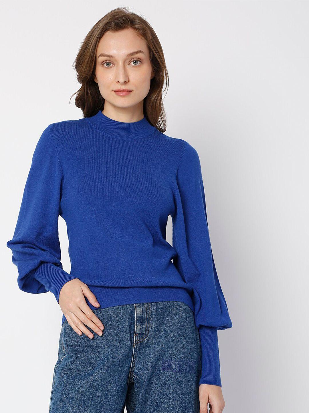 vero-moda-women-blue-pullover