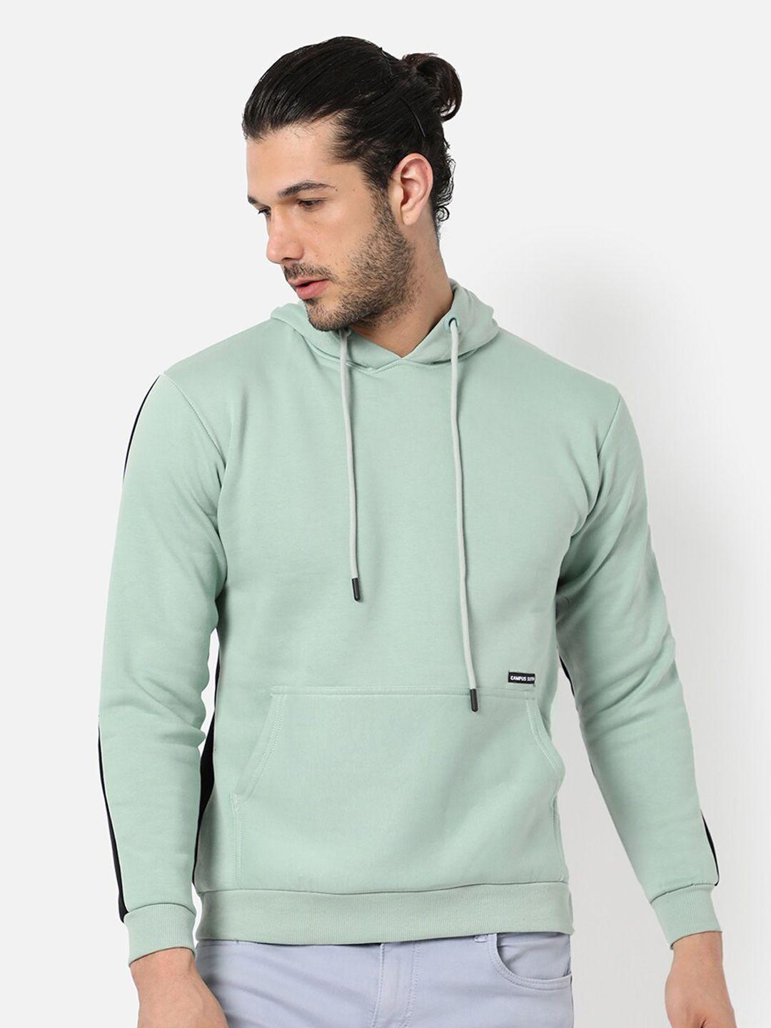 campus-sutra-men-sea-green-hooded-cotton-sweatshirt