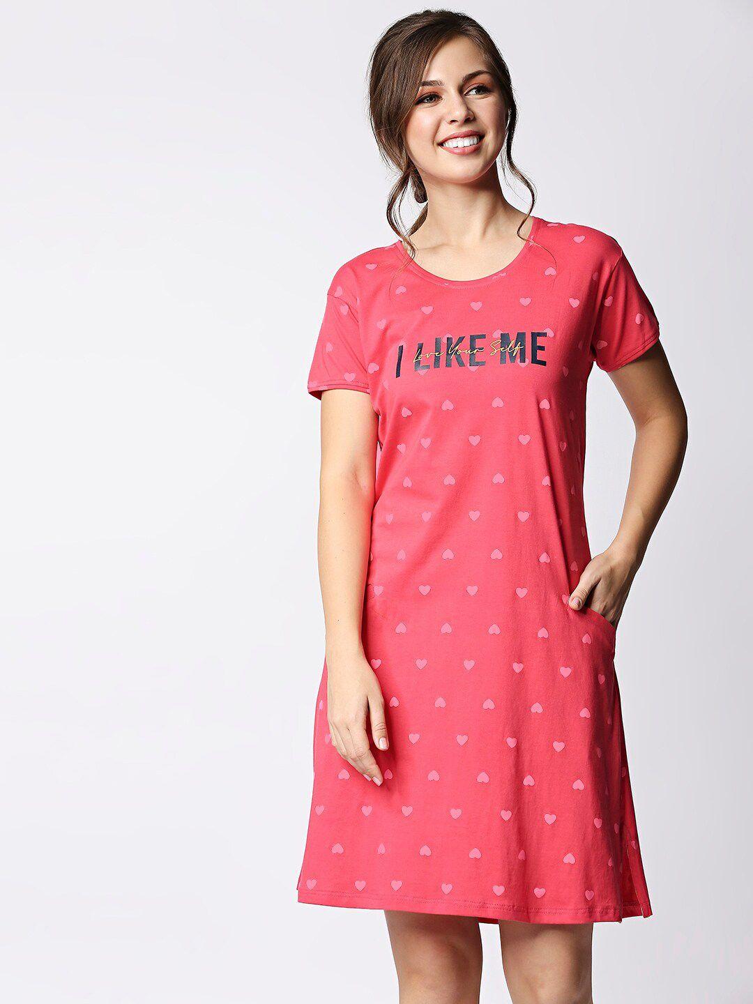 i-like-me-pink-printed-nightdress