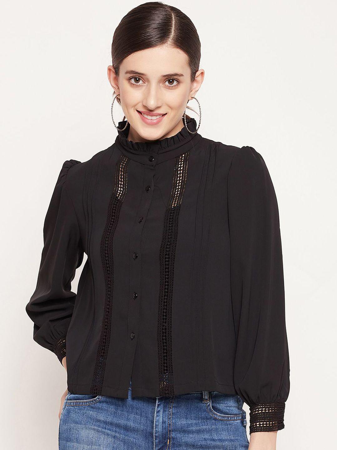 camla-women-black-casual-shirt