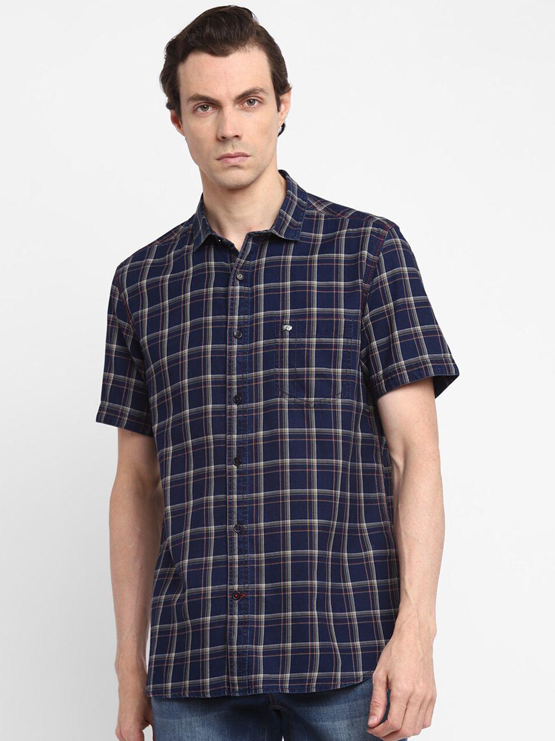 red-chief-men-blue-slim-fit-windowpane-checked-cotton-casual-shirt