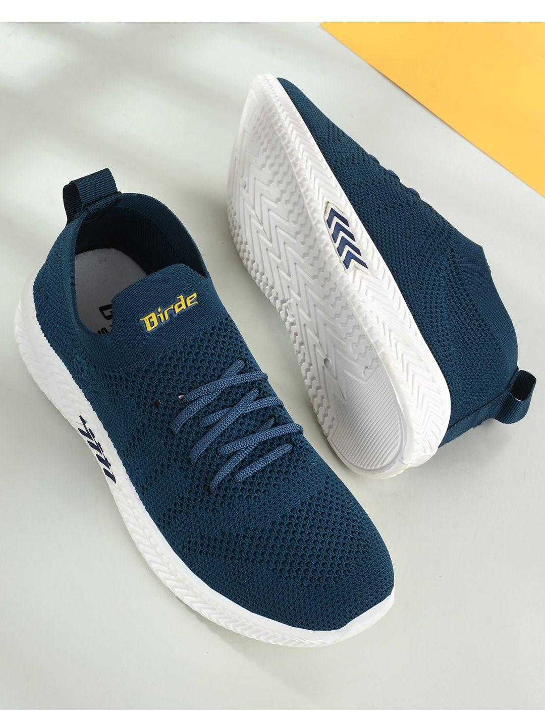 birde-men-navy-blue-textured-sneakers
