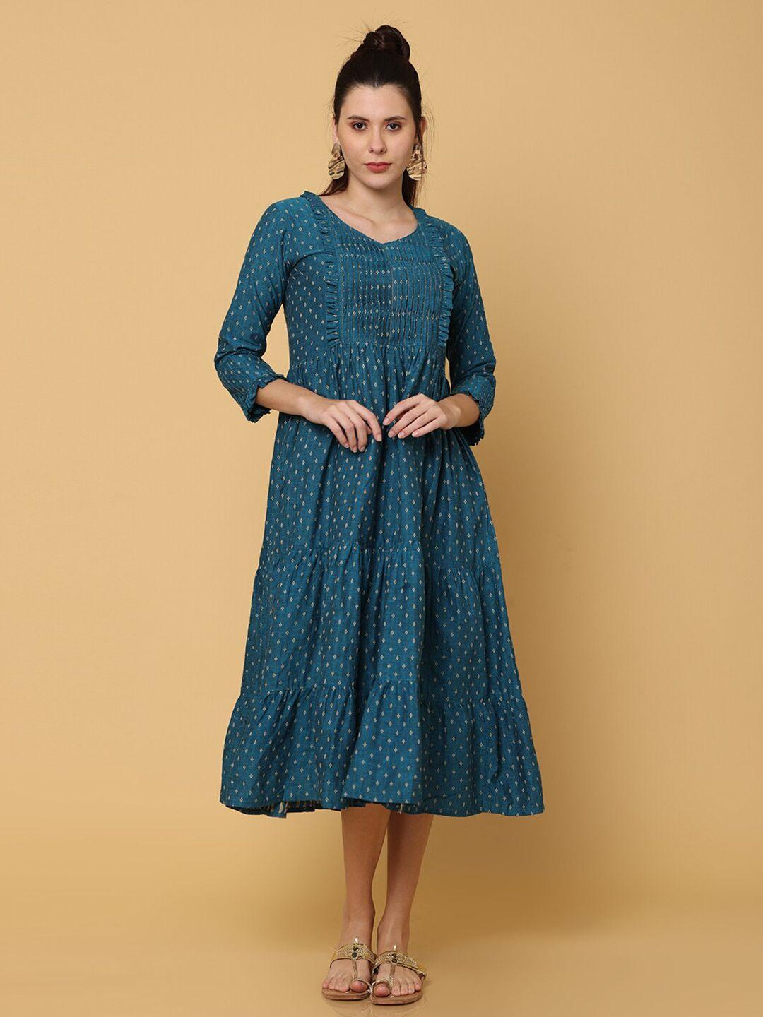 nayra-blue-cotton-a-line-midi-dress