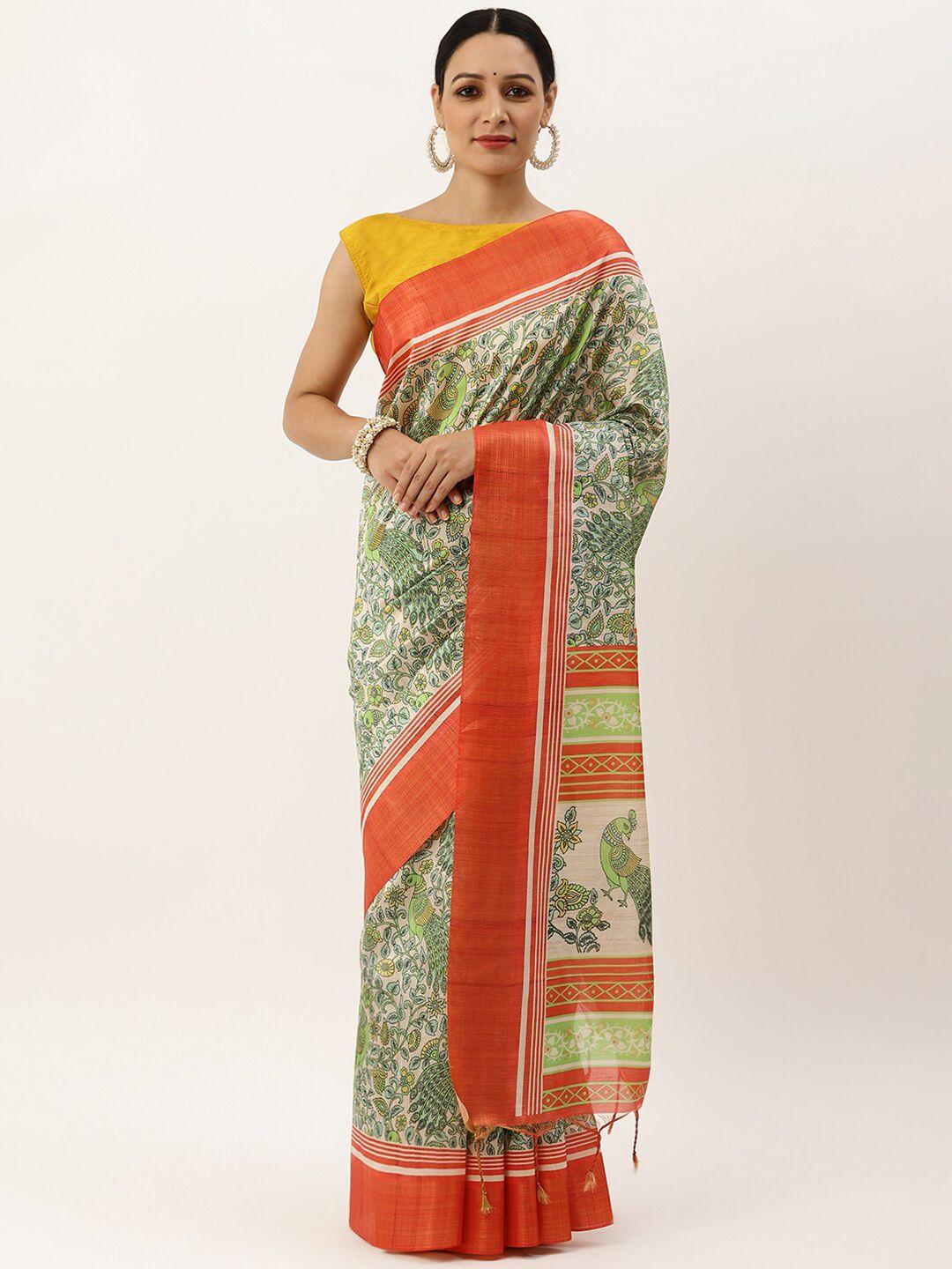 vishnu-weaves-red-&-gold-toned-ethnic-motifs-jute-silk-tussar-saree