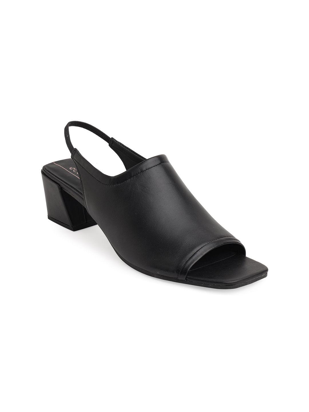 ecco-black-leather-block-heels