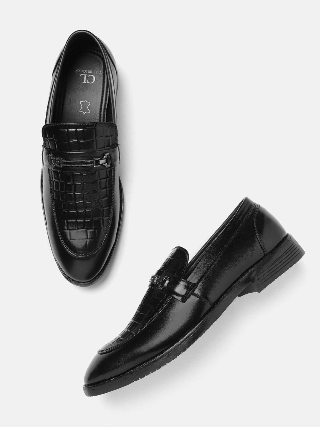 carlton-london-men-black-croc-textured-horse-bit-loafers
