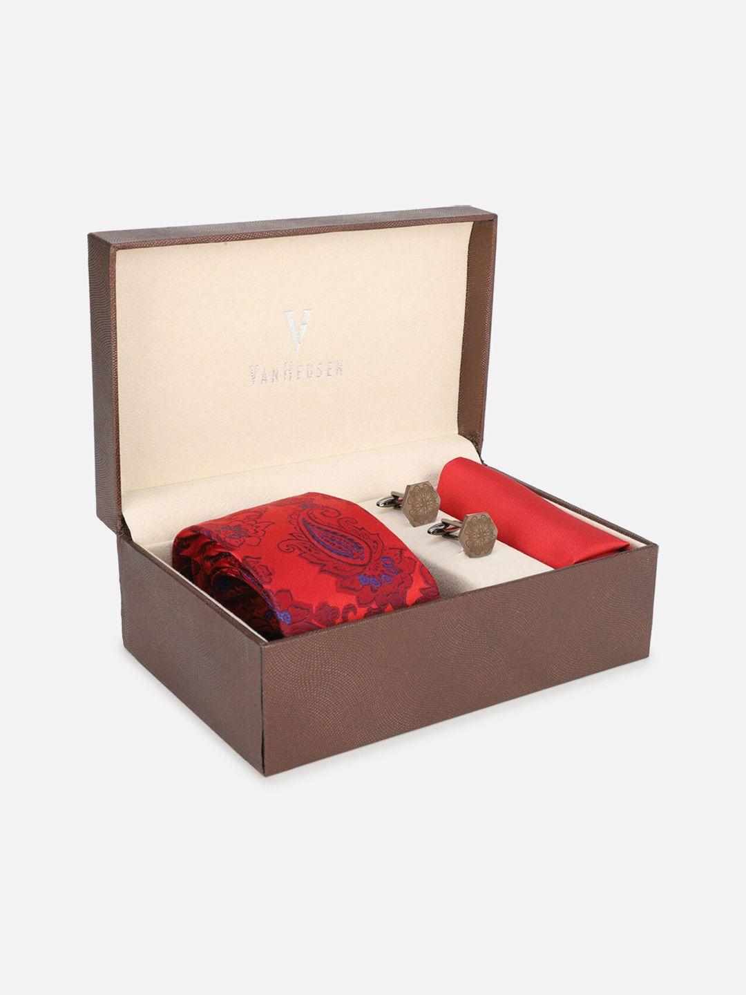 van-heusen-men-red-accessory-gift-set