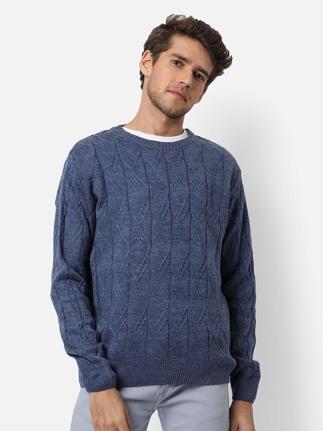 campus-sutra-men-navy-blue-cable-knit-pullover