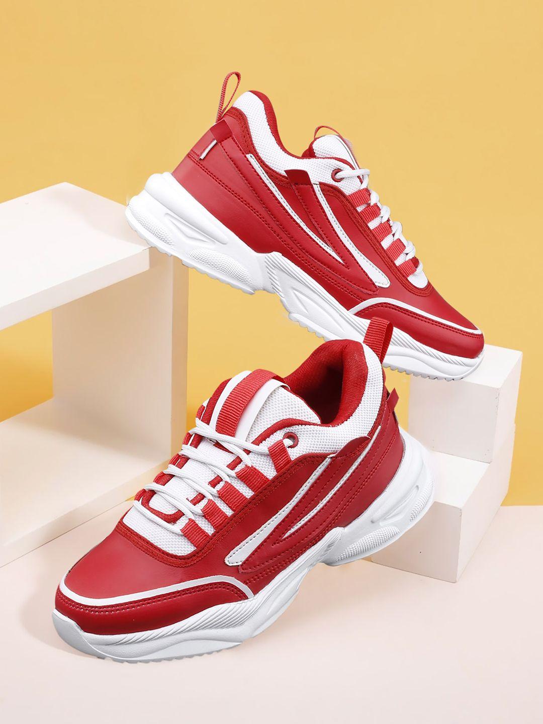 aroom-women-red-colourblocked-high-top-sneakers
