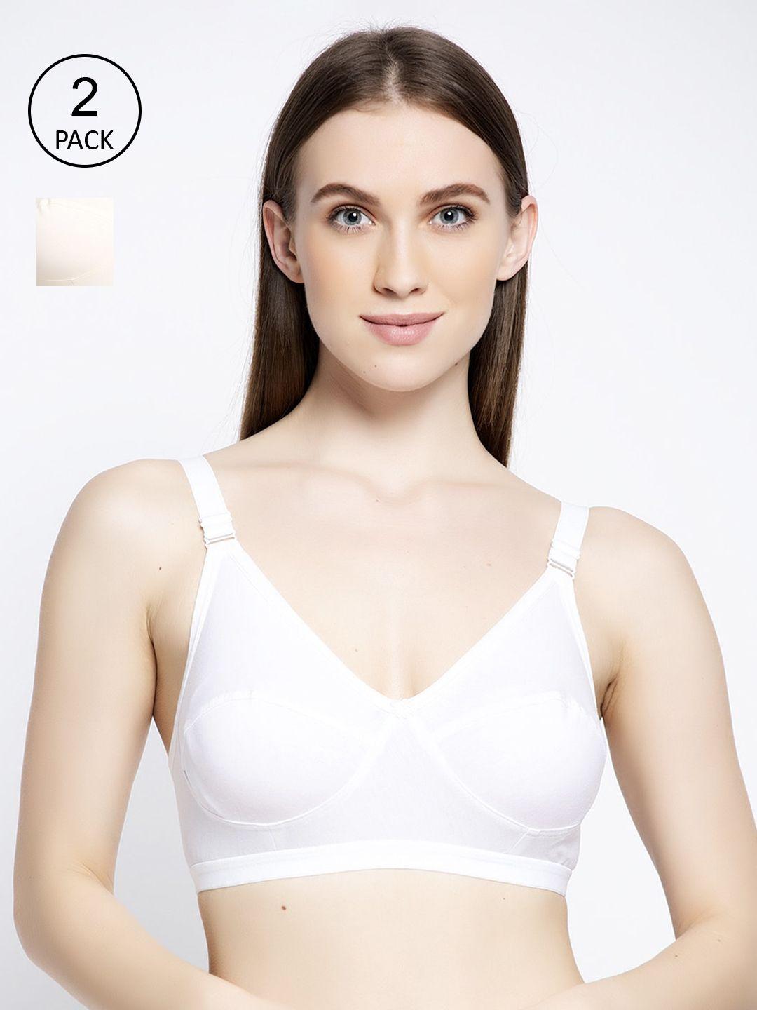 gracit-set-of-2-white-non-padded-&-non-wired-solid-bra