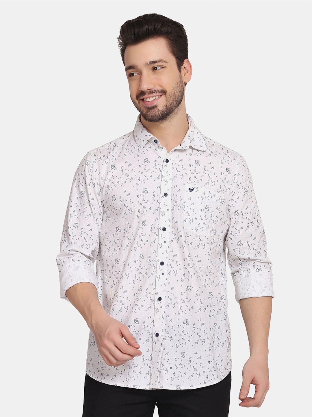 blackberrys-men-white-slim-fit-printed-pure-cotton-casual-shirt