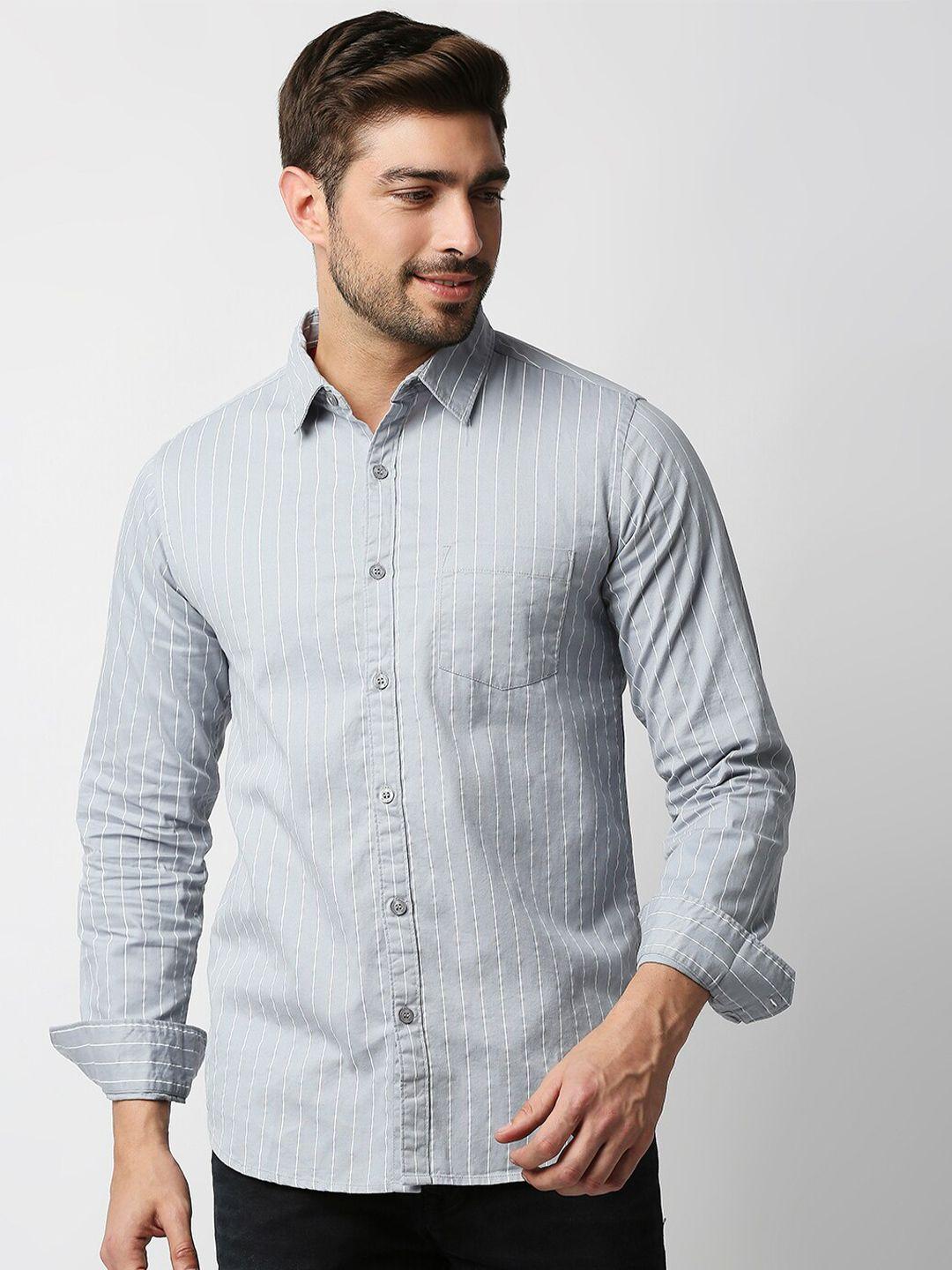 valen-club-men-grey-slim-fit-printed-casual-shirt
