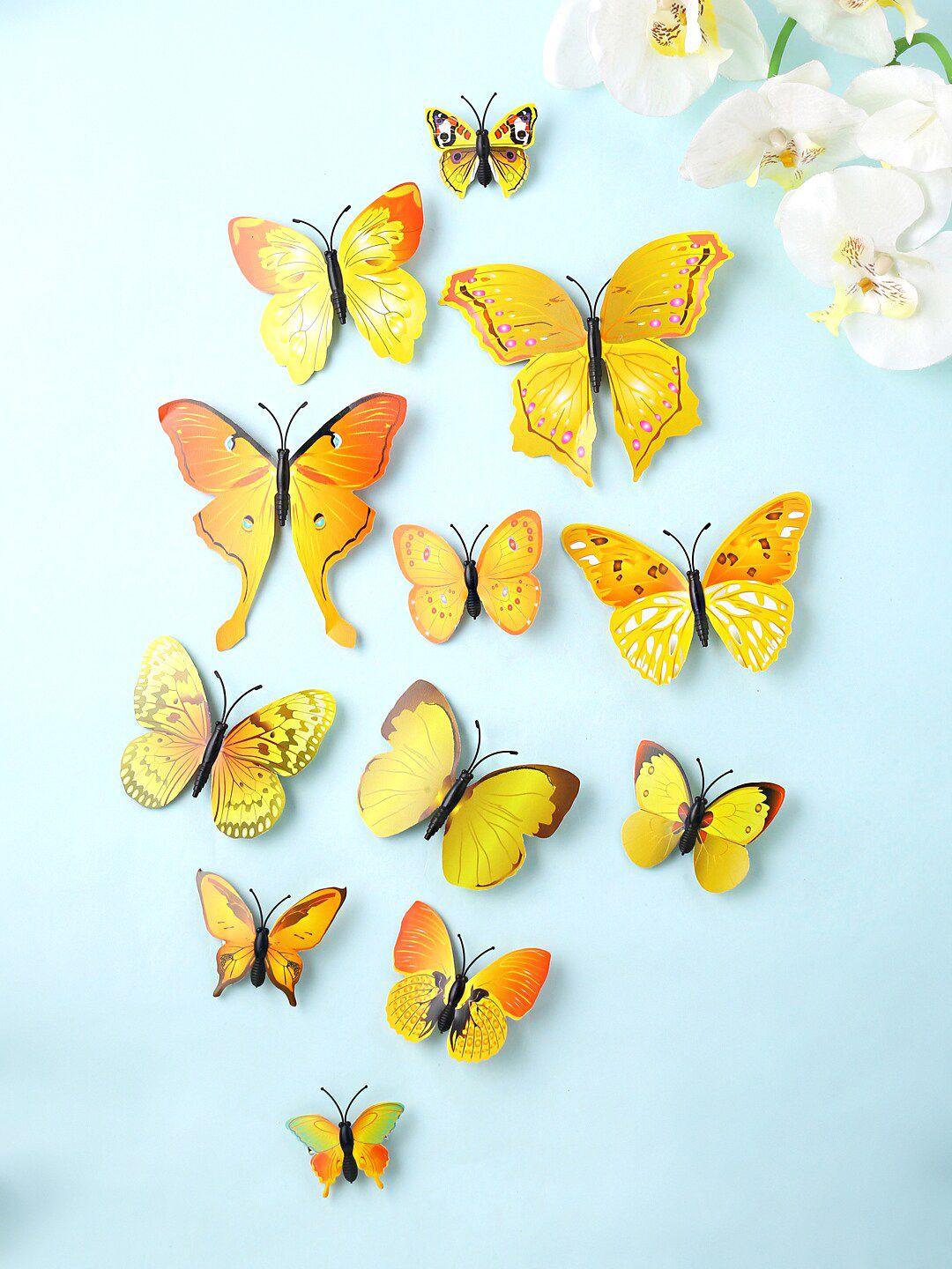 melbees-by-yellow-chimes-set-of-12-yellow-butterfly-hair-accessories-alligator-clips