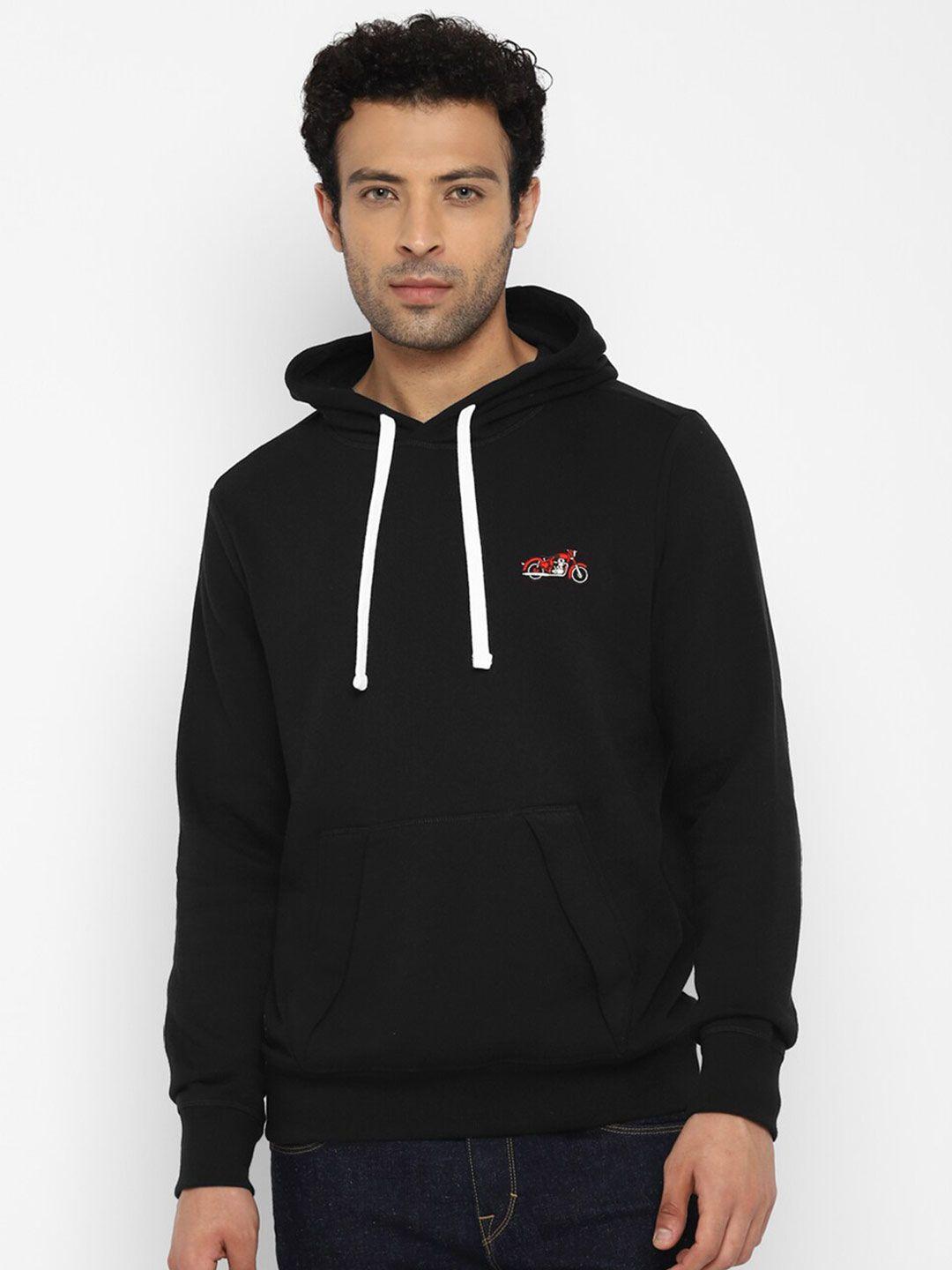 royal-enfield-men-black-printed-hooded-sweatshirt