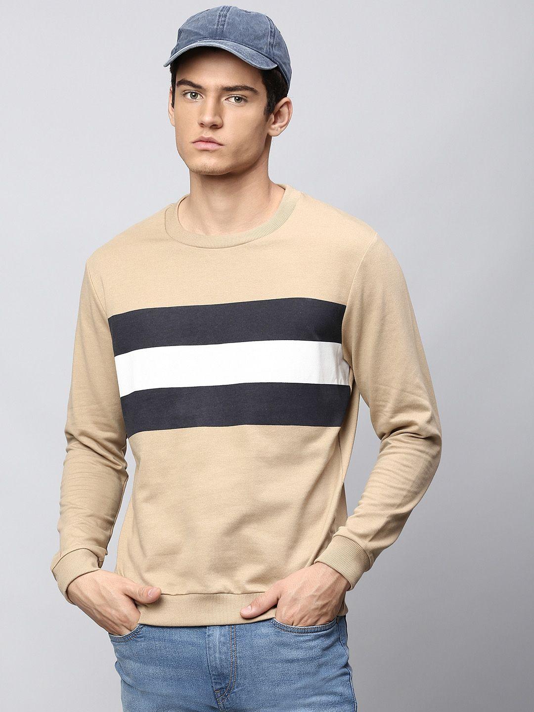dennis-lingo-men-khaki-striped-sweatshirt